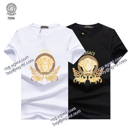 2021春夏 半袖シャツ 人気新品★超特価★ ヴェルサーチVERSACE 2色可選 VERSACEブランドスーパーコピー 