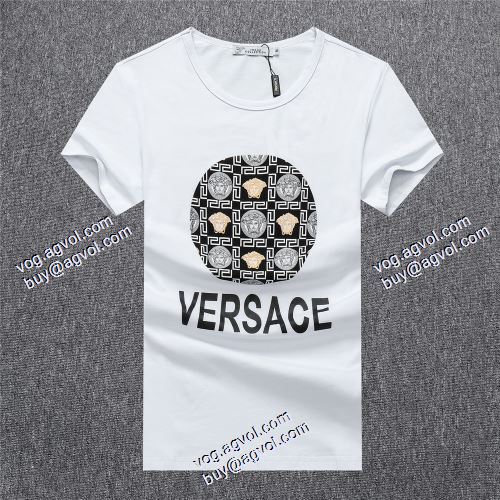 3色可選 半袖シャツ ヴェルサーチVERSACE 最安値に挑戦 2021春夏 VERSACEコピーブランド 