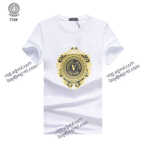 海外セレブ愛用 半袖シャツ 2021春夏 ヴェルサーチVERSACE VERSACEスーパーコピー 激安 2色可選 