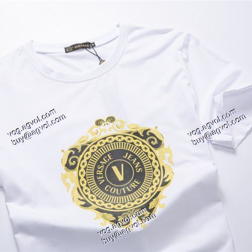 海外セレブ愛用 半袖シャツ 2021春夏 ヴェルサーチVERSACE VERSACEスーパーコピー 激安 2色可選 