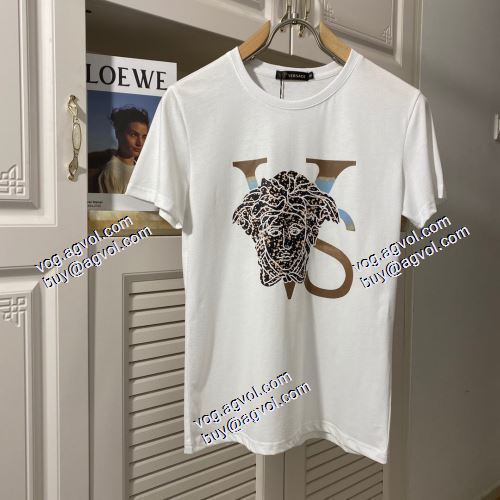  2021春夏  ヴェルサーチVERSACE   2色可選  ファション性の高い  VERSACEコピー  半袖シャツ