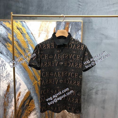  VERSACEブランドコピー   2021春夏  スタイリッシュな印象  2色可選  ヴェルサーチVERSACE  半袖シャツ 