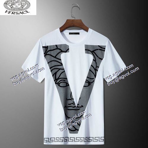  2色可選  超目玉  VERSACEブランド コピー  半袖シャツ  2021春夏  ヴェルサーチVERSACE 