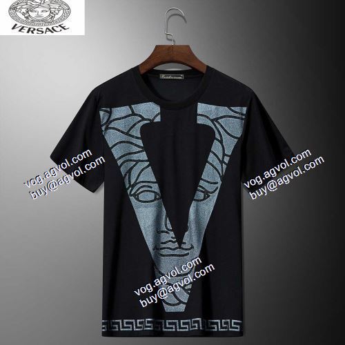  2色可選  超目玉  VERSACEブランド コピー  半袖シャツ  2021春夏  ヴェルサーチVERSACE 