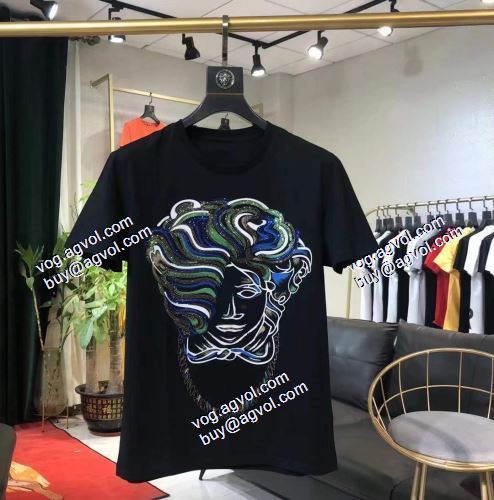  2021春夏  ヴェルサーチVERSACE  半袖シャツ 2色可選  VERSACEコピーブランド  ファッション 人気 