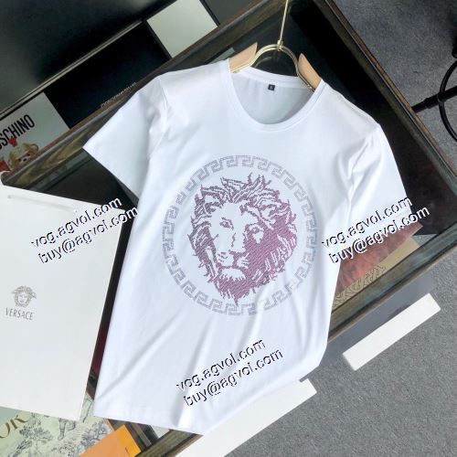  半袖シャツ  2色可選  ヴェルサーチVERSACE  コスパ最高のプライス  2021春夏  VERSACE偽物ブランド 