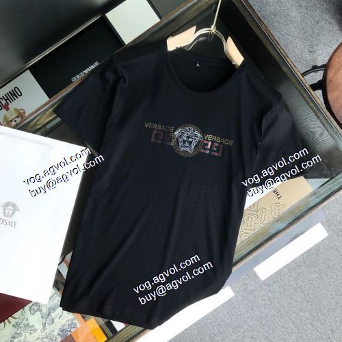  2021春夏  ヴェルサーチVERSACE  2色可選  セール中  VERSACEブランドスーパーコピー  半袖シャツ
