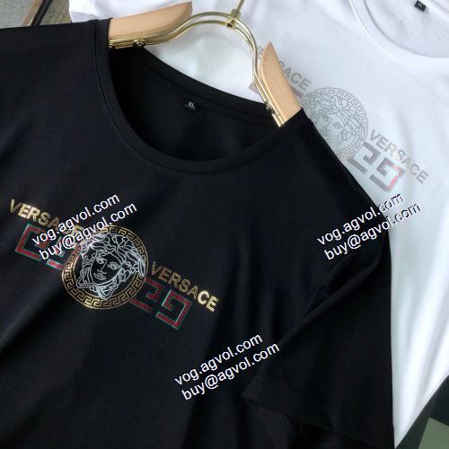  2021春夏  ヴェルサーチVERSACE  2色可選  セール中  VERSACEブランドスーパーコピー  半袖シャツ