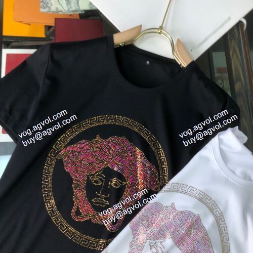 2色可選  人気激売れ  VERSACEブランド コピー  半袖シャツ  2021春夏  ヴェルサーチVERSACE