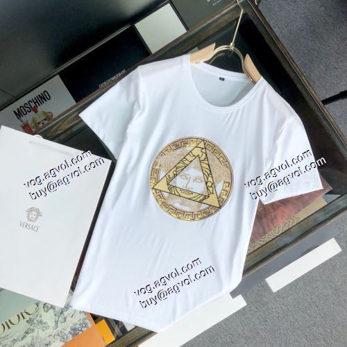  ヴェルサーチVERSACE 2色可選  SALE開催   VERSACEスーパーコピー  2021春夏  半袖シャツ  