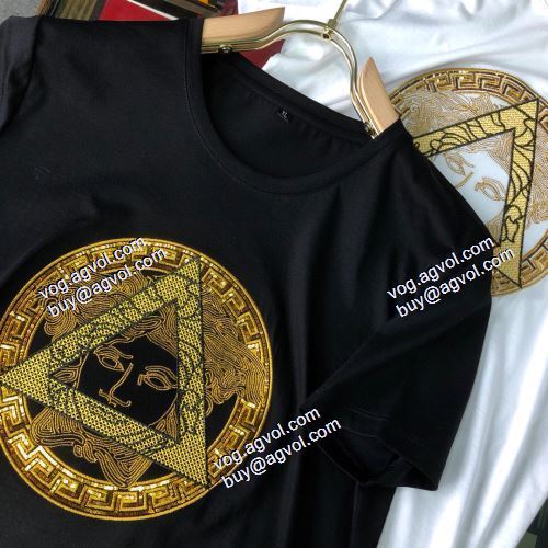  ヴェルサーチVERSACE 2色可選  SALE開催   VERSACEスーパーコピー  2021春夏  半袖シャツ  