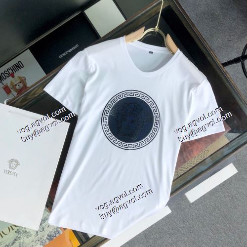  2021春夏  ヴェルサーチVERSACE  売れ筋！ 2色可選  VERSACEコピー  半袖シャツ 