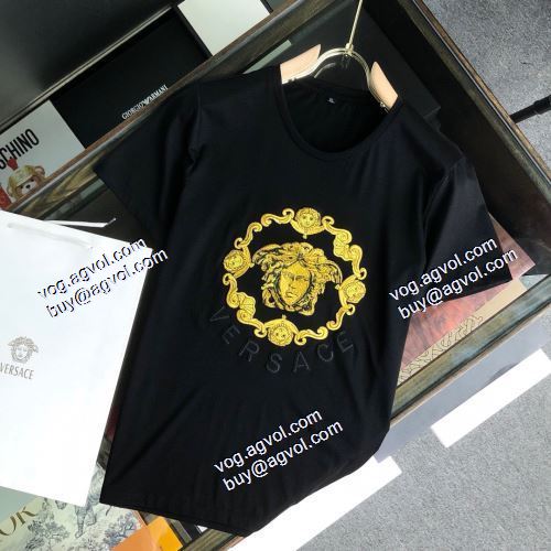  VERSACEコピー ブランド  美品！ 2021春夏  2色可選  ヴェルサーチVERSACE  半袖シャツ