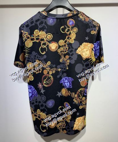  めちゃくちゃお得  半袖シャツ  ヴェルサーチVERSACE  2021春夏  VERSACE偽物ブランド