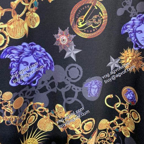  めちゃくちゃお得  半袖シャツ  ヴェルサーチVERSACE  2021春夏  VERSACE偽物ブランド