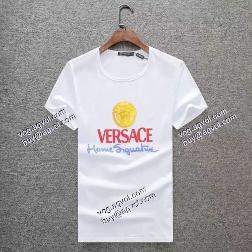  2色可選  首胸ロゴ  2021春夏  ヴェルサーチVERSACE  VERSACEブランドスーパーコピー  半袖シャツ
