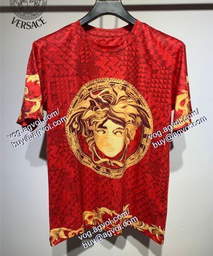  ヴェルサーチVERSACE 半袖Tシャツ 3色可選 2021春夏 VERSACEコピー ブランド 売れ筋のいい