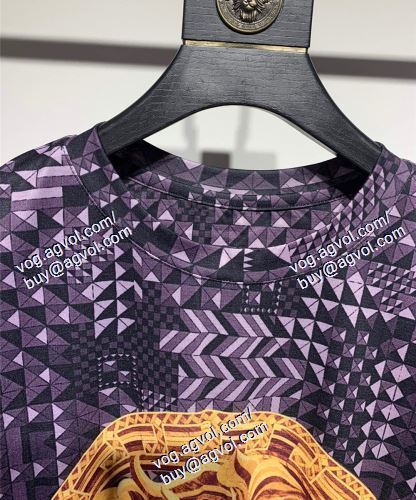  ヴェルサーチVERSACE 半袖Tシャツ 3色可選 2021春夏 VERSACEコピー ブランド 売れ筋のいい