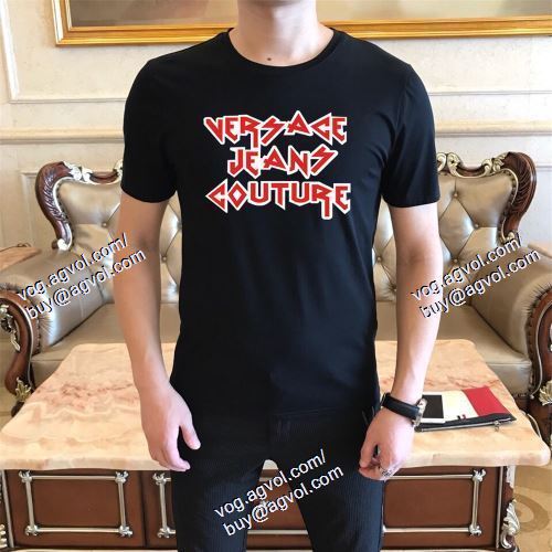  ヴェルサーチVERSACE ポップ 2021春夏 VERSACEブランド コピー 半袖Tシャツ 2色可選