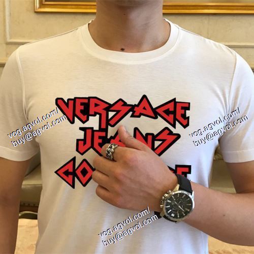  ヴェルサーチVERSACE ポップ 2021春夏 VERSACEブランド コピー 半袖Tシャツ 2色可選