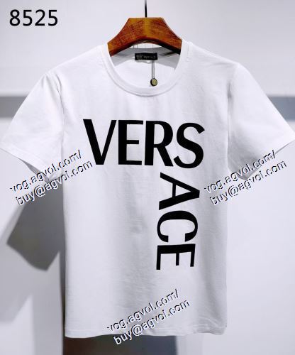  2色可選 ヴェルサーチVERSACE 半袖Tシャツ 2021春夏 VERSACEコピーブランド 希少   