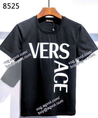  2色可選 ヴェルサーチVERSACE 半袖Tシャツ 2021春夏 VERSACEコピーブランド 希少   