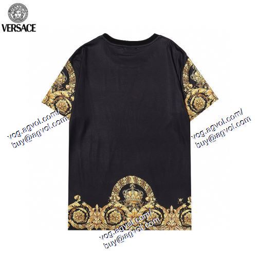  2色可選 半袖Tシャツ 人気商品 ヴェルサーチVERSACE 2021春夏 VERSACEコピーブランド