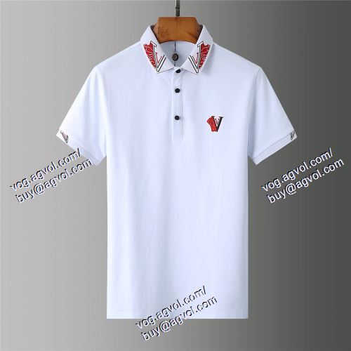  大人気☆NEW!!  VERSACE偽物ブランド ヴェルサーチVERSACE 2021春夏 3色可選 半袖Tシャツ