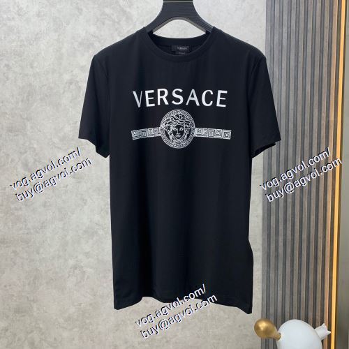  2021春夏 VERSACEスーパーコピー 代引 2色可選 半袖Tシャツ ヴェルサーチVERSACE SALE!今季