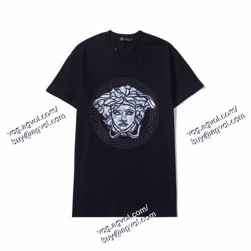  ヴェルサーチVERSACE 2色可選 半袖Tシャツ ～希少 2021春夏 VERSACEブランド コピー