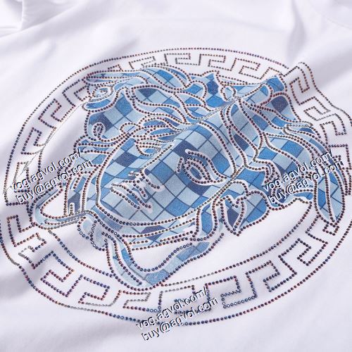  ヴェルサーチVERSACE 2色可選 半袖Tシャツ ～希少 2021春夏 VERSACEブランド コピー