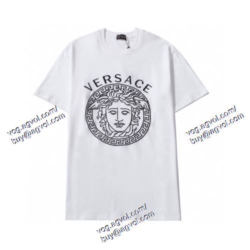  半袖Tシャツ 2色可選 VERSACEスーパーコピー 完売品！ ヴェルサーチVERSACE 2021春夏 