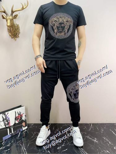  お買得 ヴェルサーチVERSACE 半袖Tシャツ 2021春夏 VERSACEコピー ブランド