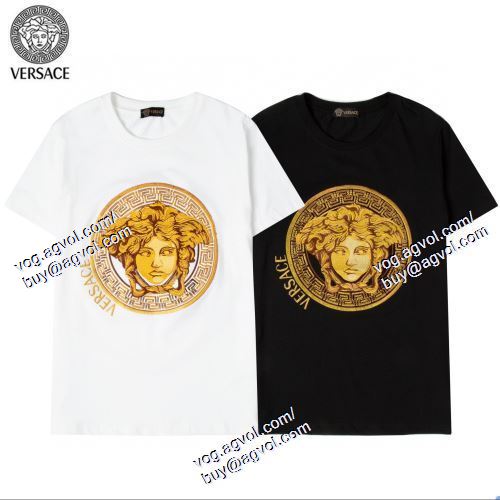  2021春夏 半袖Tシャツ 2色可選 VERSACEスーパーコピー 激安 大人のおしゃれに ヴェルサーチVERSACE