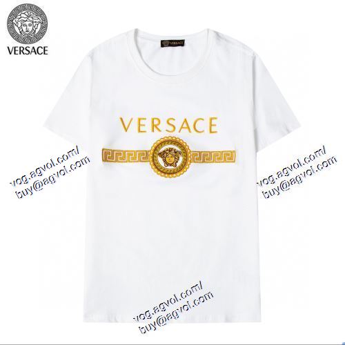 ヴェルサーチVERSACE 2色可選 2021春夏 半袖Tシャツ VERSACEコピーブランド 人気が爆発