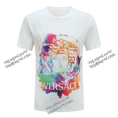  ヴェルサーチVERSACE 2021春夏 VERSACEコピー ブランド 贈り物にも◎ 2色可選 半袖Tシャツ 