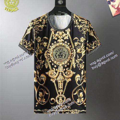  2021春夏 VERSACEスーパーコピー 激安 半袖Tシャツ ヴェルサーチVERSACE 2色可選 上質 大人気！