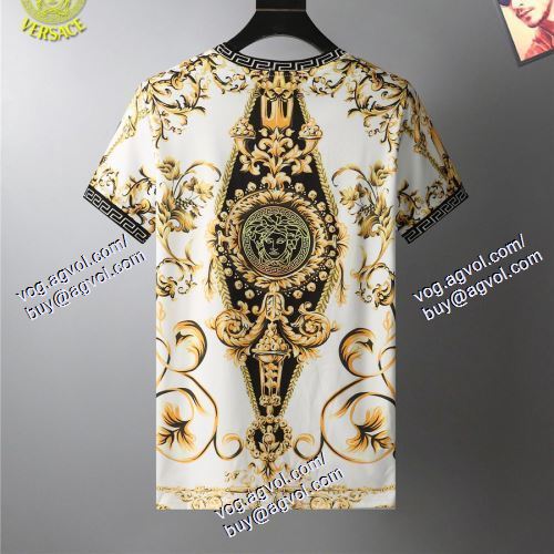  2021春夏 VERSACEスーパーコピー 激安 半袖Tシャツ ヴェルサーチVERSACE 2色可選 上質 大人気！