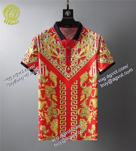  2021春夏 絶大な人気を誇る VERSACEスーパーコピー 代引 2色可選 半袖Tシャツ ヴェルサーチVERSACE