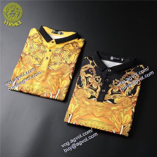  ヴェルサーチVERSACE スタイルアップ効果 2021春夏 2色可選 半袖Tシャツ VERSACEブランドスーパーコピー