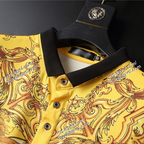  ヴェルサーチVERSACE スタイルアップ効果 2021春夏 2色可選 半袖Tシャツ VERSACEブランドスーパーコピー