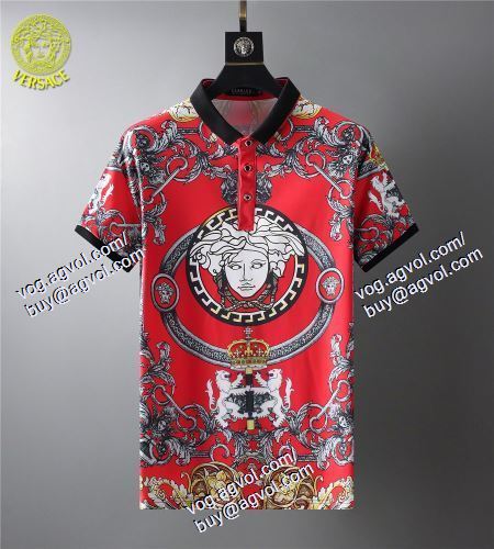  2色可選 半袖Tシャツ 重宝するアイテム ヴェルサーチVERSACE 2021春夏 VERSACEブランド コピー 
