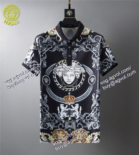  2色可選 半袖Tシャツ 重宝するアイテム ヴェルサーチVERSACE 2021春夏 VERSACEブランド コピー 