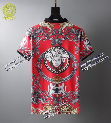  2色可選 半袖Tシャツ 重宝するアイテム ヴェルサーチVERSACE 2021春夏 VERSACEブランド コピー 