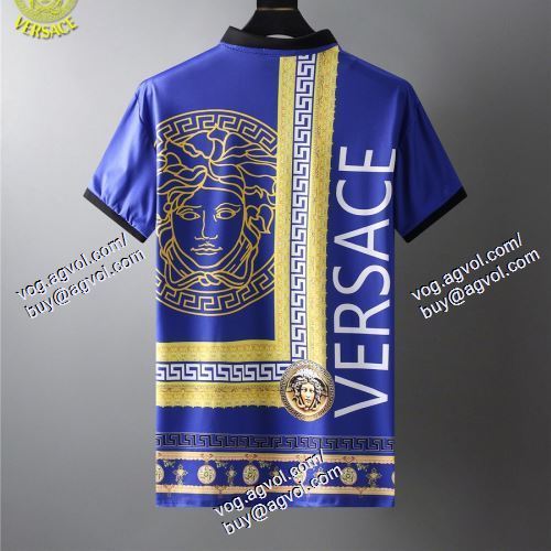  VERSACEスーパーコピー 2色可選 半袖Tシャツ ヴェルサーチVERSACE 2021春夏 高級感を引き立てる 