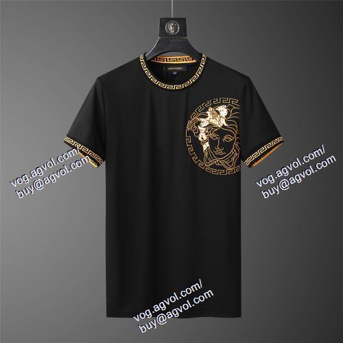  半袖Tシャツ 上下セット ヴェルサーチVERSACE 2021春夏 2色可選 VERSACEコピー ブランド 人気 ランキング