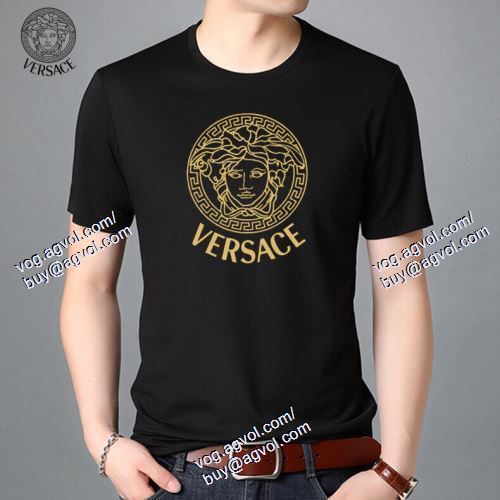  4色可選 2021春夏 半袖Tシャツ VERSACEスーパーコピー 激安 数に限りがある ヴェルサーチVERSACE 