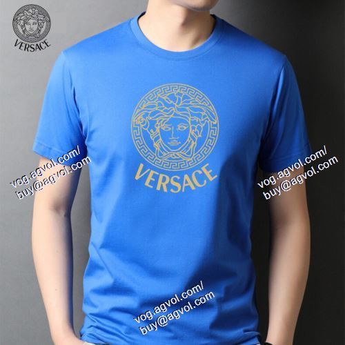  4色可選 2021春夏 半袖Tシャツ VERSACEスーパーコピー 激安 数に限りがある ヴェルサーチVERSACE