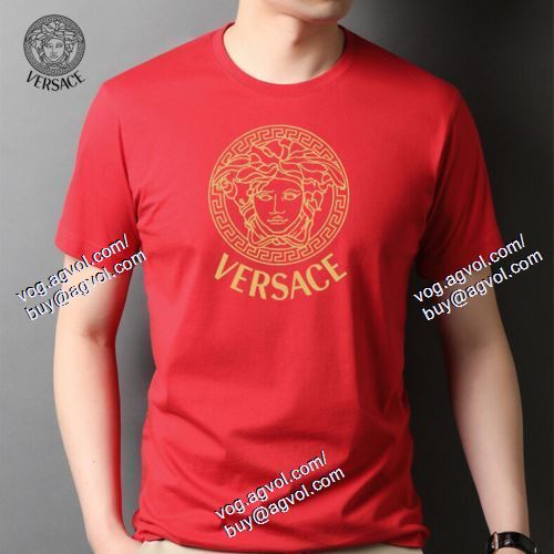  4色可選 2021春夏 半袖Tシャツ VERSACEスーパーコピー 激安 数に限りがある ヴェルサーチVERSACE