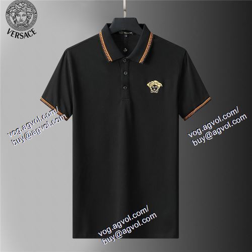  ヴェルサーチVERSACE 2021春夏 2色可選 半袖Tシャツ VERSACEコピーブランド 落ち着いた感覚